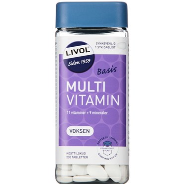 Livol Multi Basis Voksen Tabletter Kosttilskud 230 stk - livol