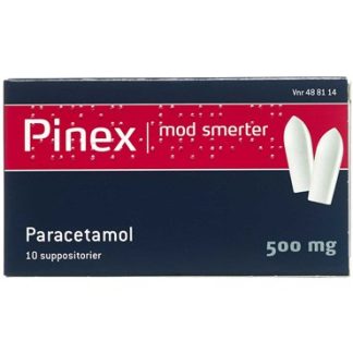 Pinex 500 mg 10 stk Suppositorier - Pinex